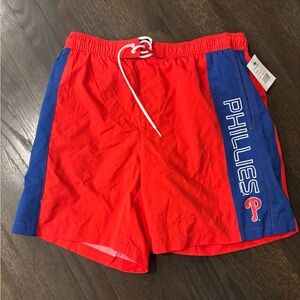 NWT Phillies Mens Swim Shorts with Side Logo